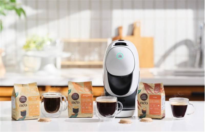 ネスカフェ より、新モデル 紙製ポッド対応の「ドルチェ グスト ネオ