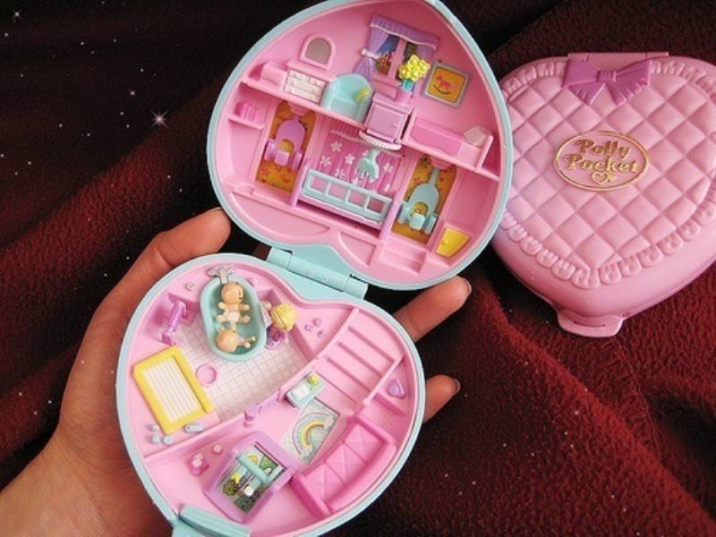 新品未使用&ほぼ新古品                  POC アイテム 2点 polly pocket 昔 懐かしくて可愛い ポーリーポケット に隠されている