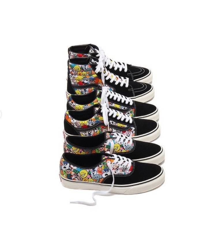 アトモス バンズより オリジナルの絵文字を配した初コラボスニーカー オーセン Shoes Box