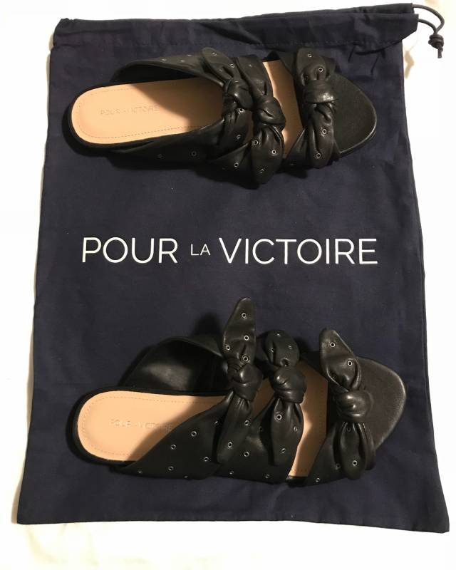 【新品未使用】pour la victoire (ポーララビクトレー) サンダル ポーララビクトレー (Pour La Victoire)ー ブランド図鑑 v